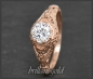 Preview: Diamant Ring 585 Rotgold 0,94ct, Jugendstil Design